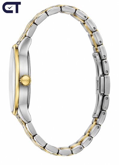 Mido Baroncelli Date Automatic M8600.9.26.1 с автоподзаводом и стальным браслетом мужские швейцарские часы