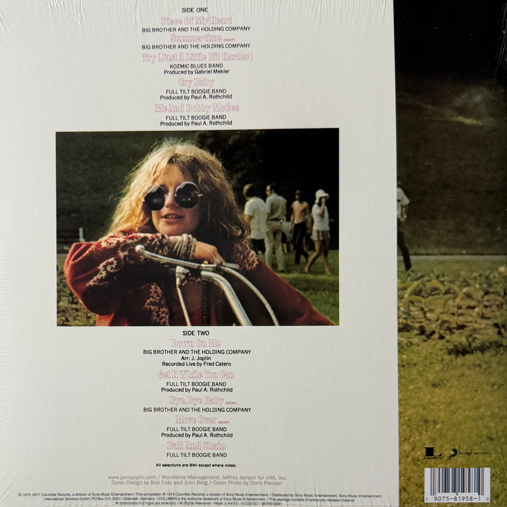 Janis Joplin ‎– Janis Joplin's Greatest Hits (Европа 2018г.)
