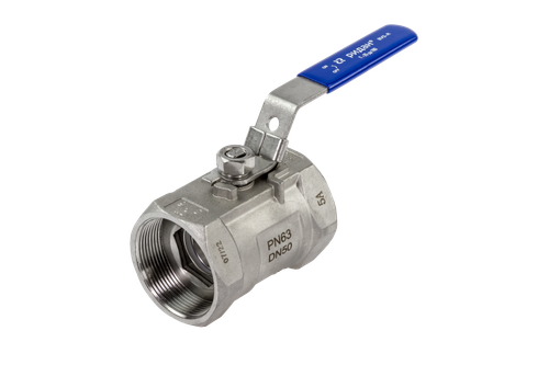 Ридан BVS-R 082X4606R — Шаровый кран резьбовой DN40 PN63, с рукояткой, корпус — коррозионностойкая сталь, шар — коррозионностойкая сталь AISI316; уплотнение по шару R-PTFE (15% C)