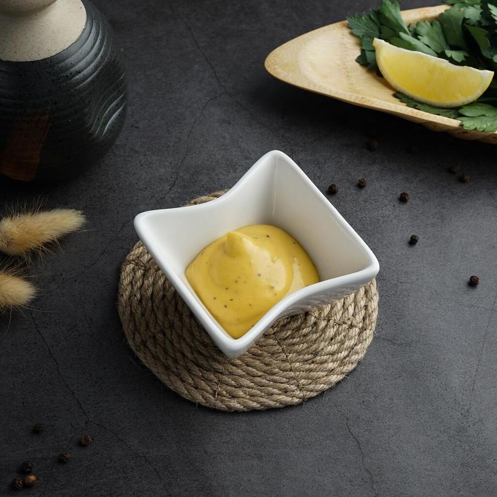 Соусник 80 мл 8*8 см h4,2 см Mini Mix квадратный белый фарфор P.L. Proff Cuisine [6]