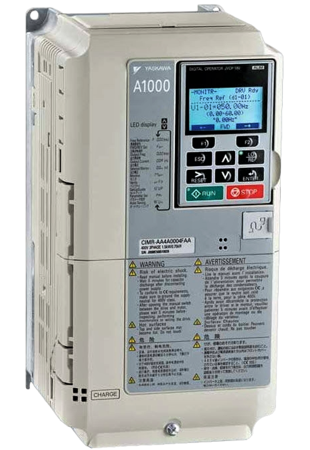 Частотный преобразователь Yaskawa A1000, 18,5 kW/15 kW, 400V  YASKAWA.