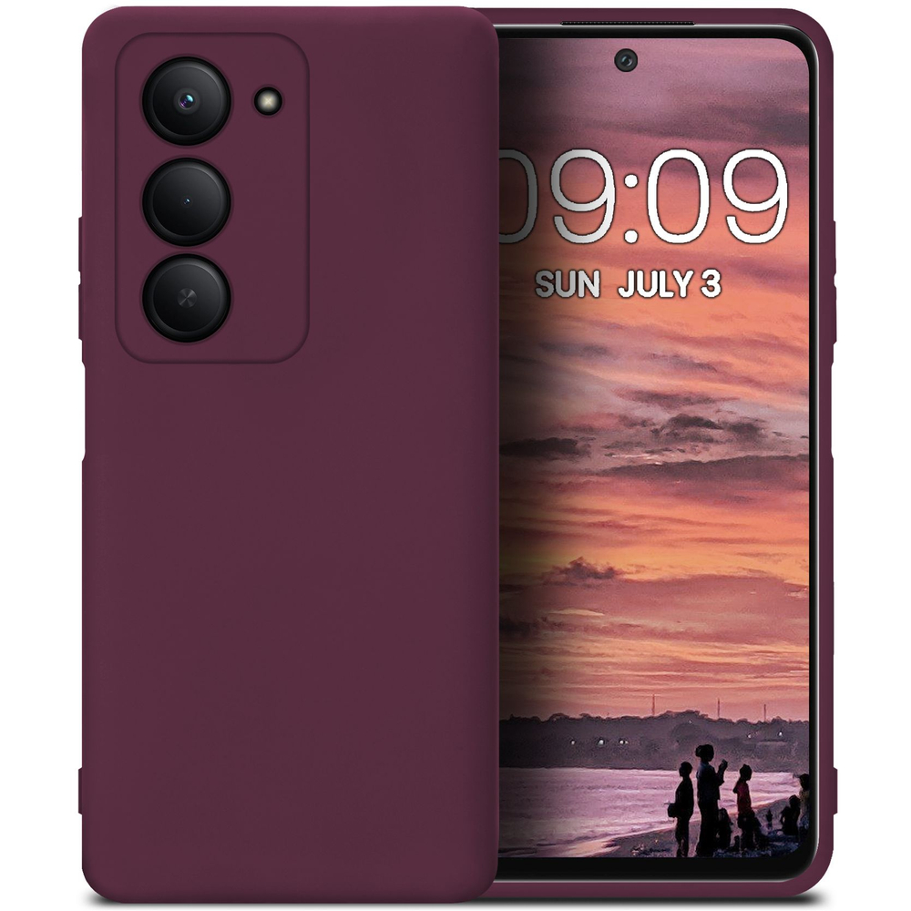 Мягкий Soft Touch чехол из силикона для XIAOMI REDMI 15 5G с бархатной подкладкой