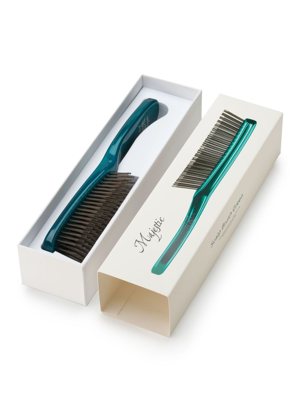 Расческа Majestic Scalp Brush изумруд
