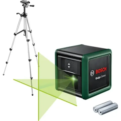 Лазерный нивелир Quigo green + штатив BOSCH 0603663C03