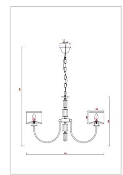 Подвесная люстра 5*E14 A4092LM-5CC хром Attore Arte Lamp