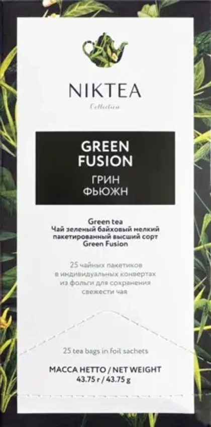 !!! Никти Грин Фьюжн, чай пакетир. 50*1,5гр.