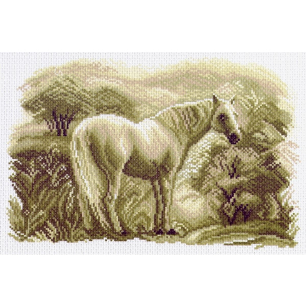 "Лошадь"-1541 канва с рисунком
