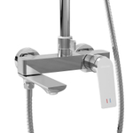 Душевая стойка Grossman Cosmo 500.K35.02.100 с верхним душем,ручной лейкой и смесителем,хром глянцевый,1 место