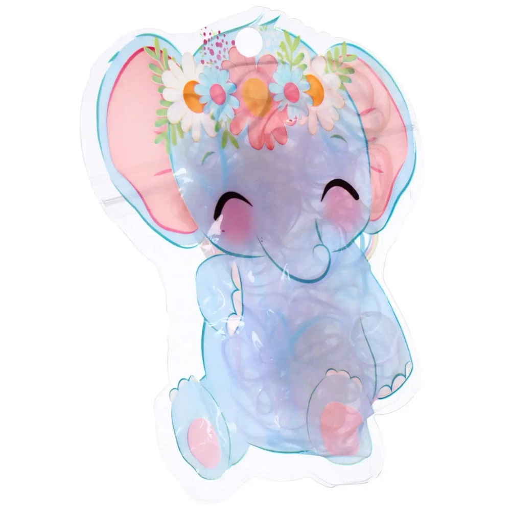 Резинки для волос силиконовые 100шт «МАРМЕЛАДКИ», слоник, цвет нежный микс, 17*12см