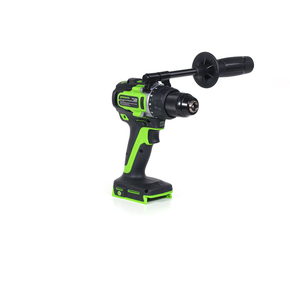 Дрель-шуруповерт аккумуляторная Greenworks GD24DD90 Арт. 3707507, 24V, 90 Нм, бесщеточная, без АКБ и ЗУ