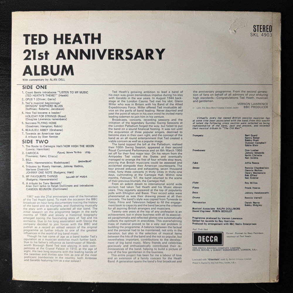 Ted Heath - 21st Anniversary Album (Англия 1967г.)