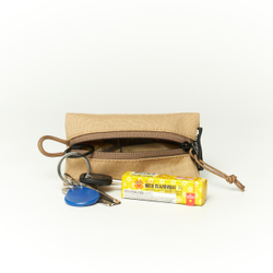 Fabric Key Wallet бежевый