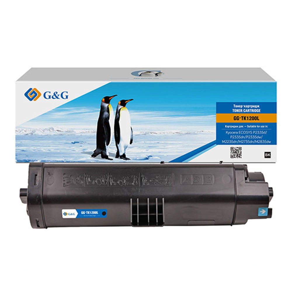 Тонер-картридж G&amp;G аналог Kyocera TK-1200L для M2235/M2735/P2335 (11k)
