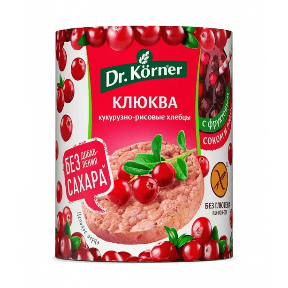 Хлебцы Dr.Korner Клюква  90 гр
