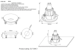Светильник встраиваемый Crystal Lux CLT 004C1 CH 1400/105