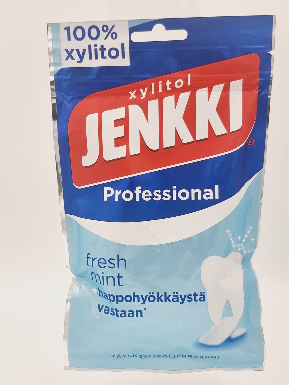 Жевательная резинка Jenkki Professional Freshmint с ксилитом 90 г (из Финляндии)