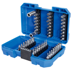 Набор вставок (бит) 1/4", HEX, TORX, SQUARE, Phillips, Pozidriv, Slotted, 49 предметов KING TONY 1049CQ