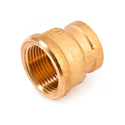Муфта латунная резьбовая переходная STOUT - 3/4" x 1/2"