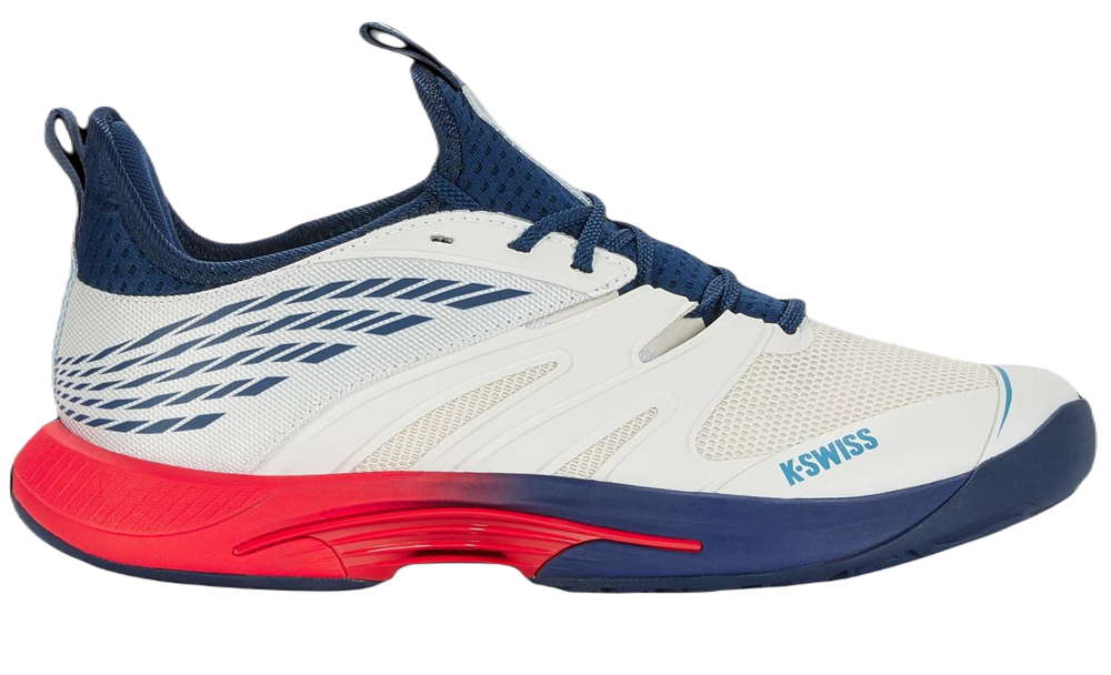 Теннисные кроссовки K-Swiss Speed Trac — белый/сине-опаловый/красный леденец