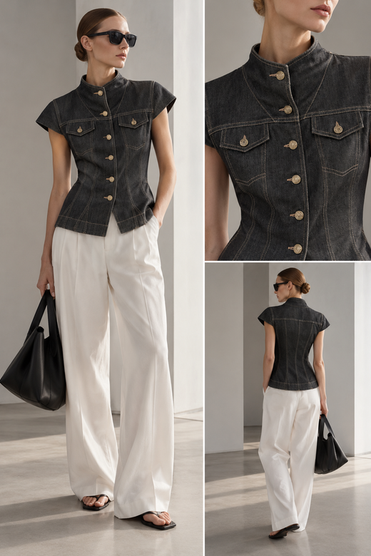 Джинсовый жакет Alexander McQueen, XS