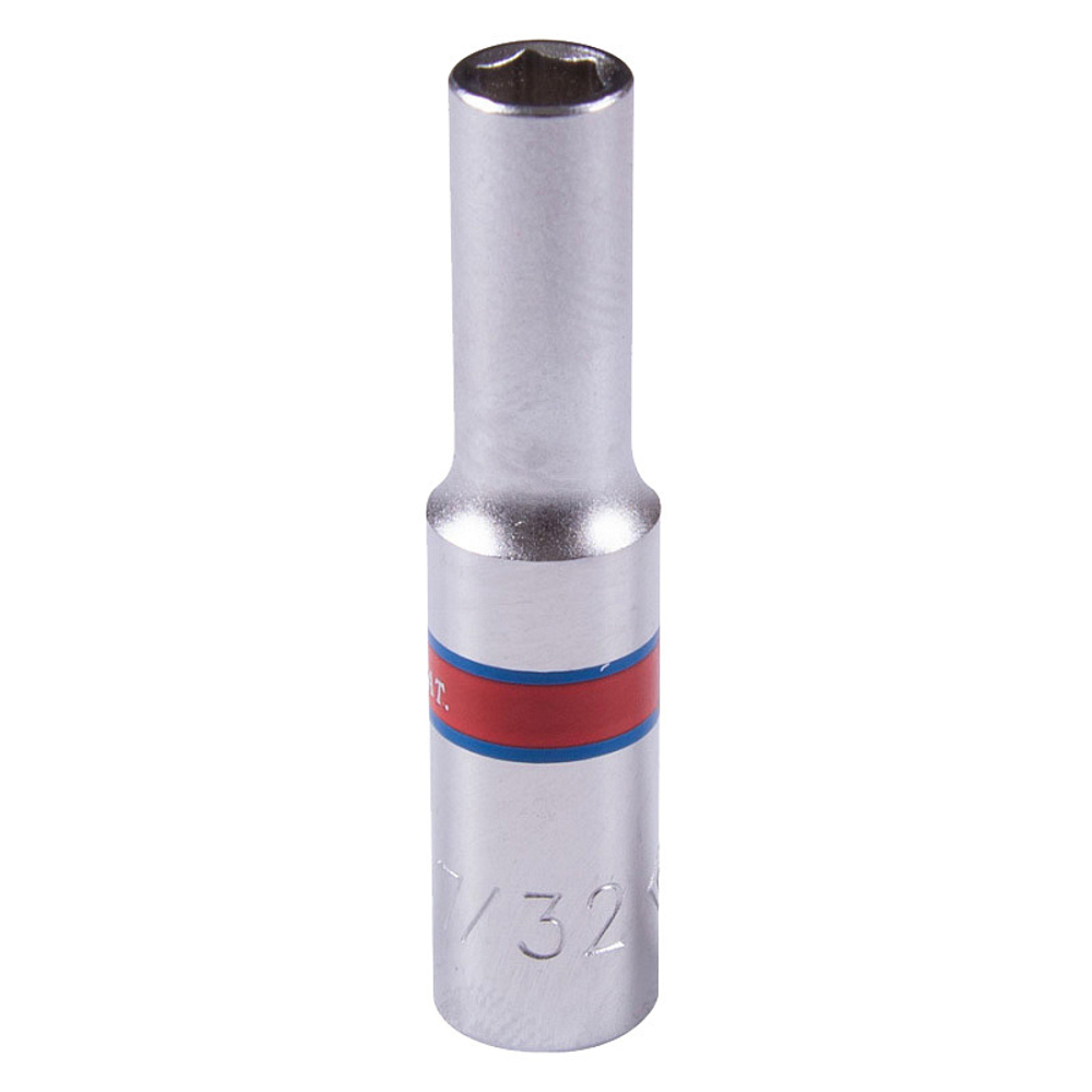 KING TONY (223507S) Головка торцевая глубокая шестигранная 1/4", дюймовая 7/32"
