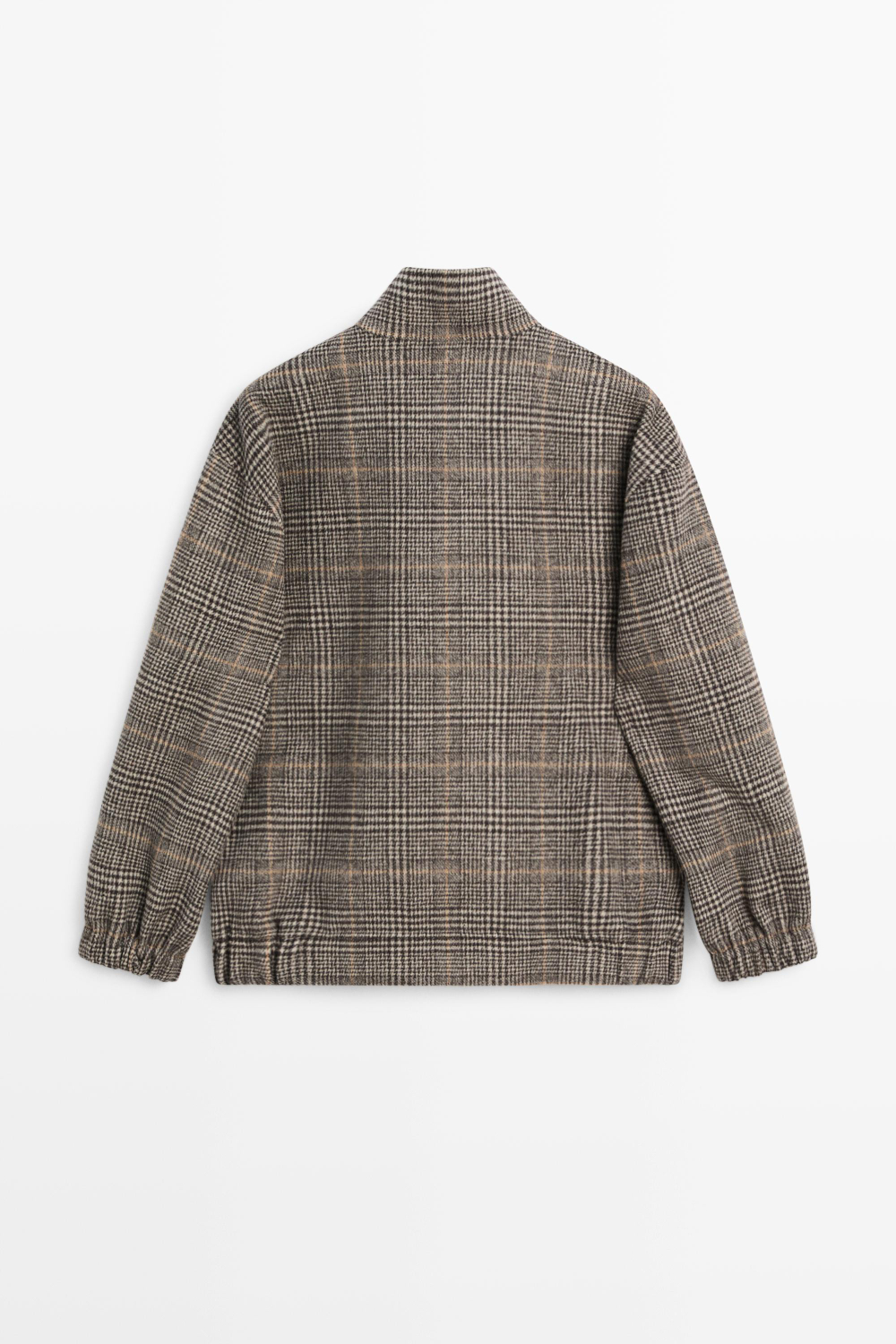 Massimo Dutti Клетчатый бомбер, черный