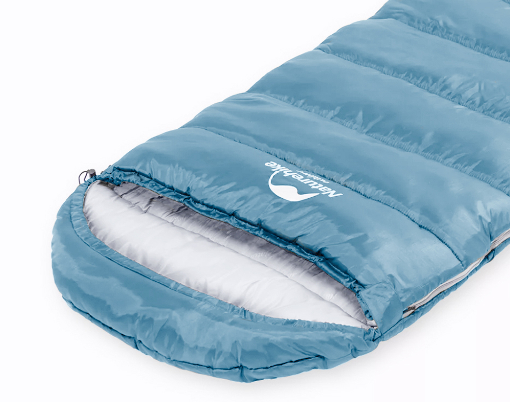 Мешок спальный Naturehike U250S, (190х30)х75 см, (правый) (ТК: 0C), голубой