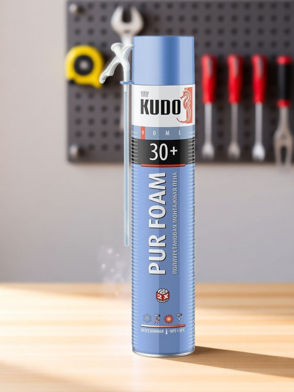 Пена полиуретановая монтажная бытовая всесезонная KUDO HOME 30+