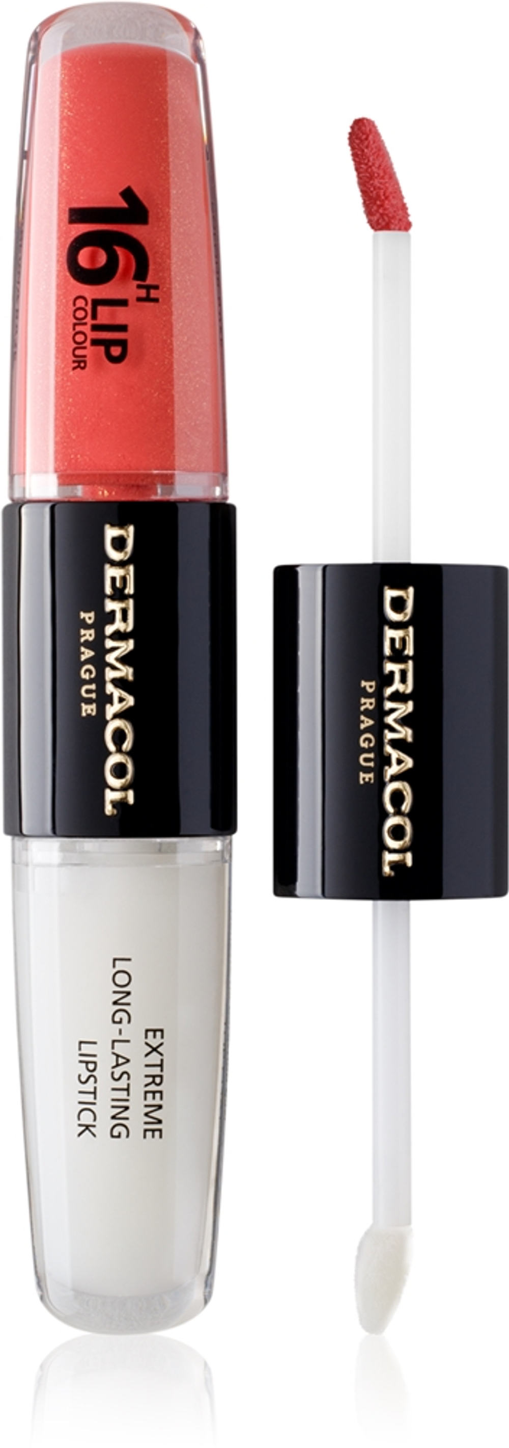 Dermacol 16H Lip Colour - Долговременная помада и блеск для губ оттенок 37, 2 ml