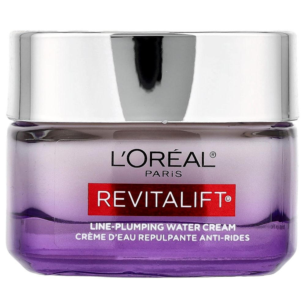 L'Oréal, микрогиалуроновая кислота с керамидами, водный крем для разглаживания морщин, 48 г (1,7 унции)