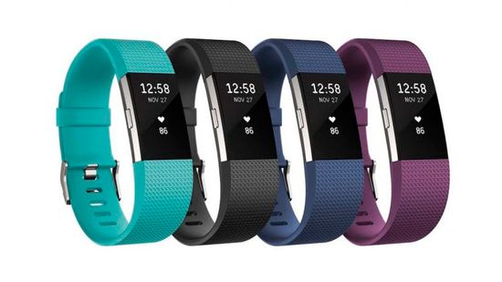 Умный фитнес-браслет Fitbit Charge 2, Синий (S), FB407SBUS-EU