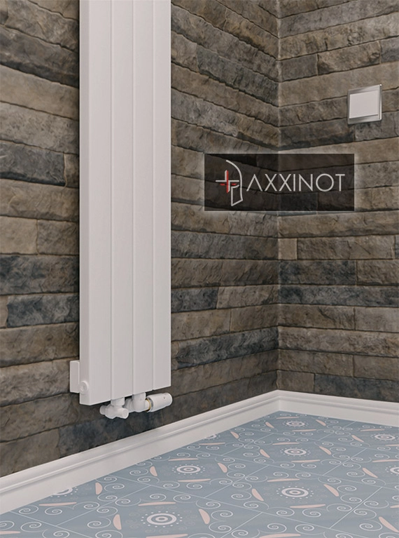 Axxinot Adero V 1250 - вертикальный трубчатый радиатор высотой 1250 мм, белый