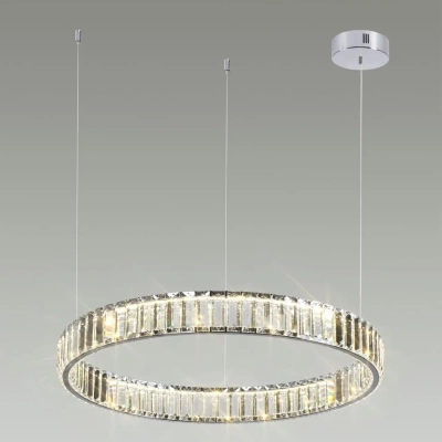 4930/36L L-VISION ODL24 591 хром/прозрачный металл/хрусталь Люстра LED 36W 4000K 4280Лм VEKIA