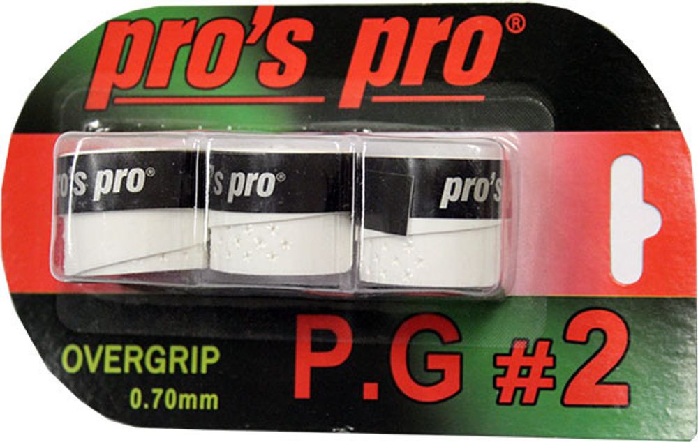 Теннисные намотки Pro's Pro P.G. 2 3P - white