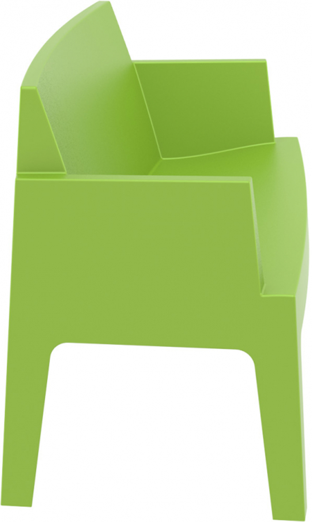 Диван пластиковый двухместный Siesta Contract Box Sofa, зеленый