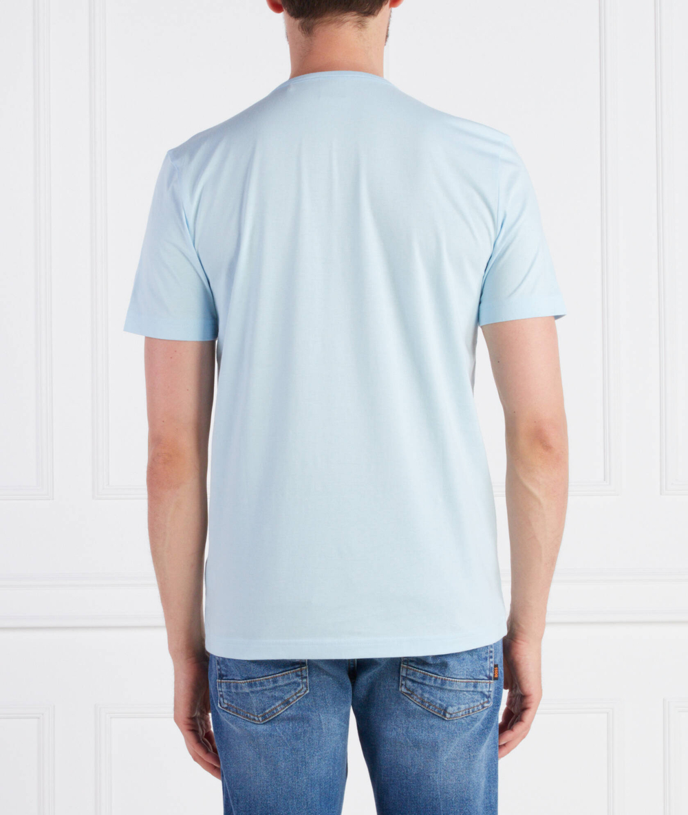 Футболка TEE CURVED BOSS GREEN - голубой(50469062)