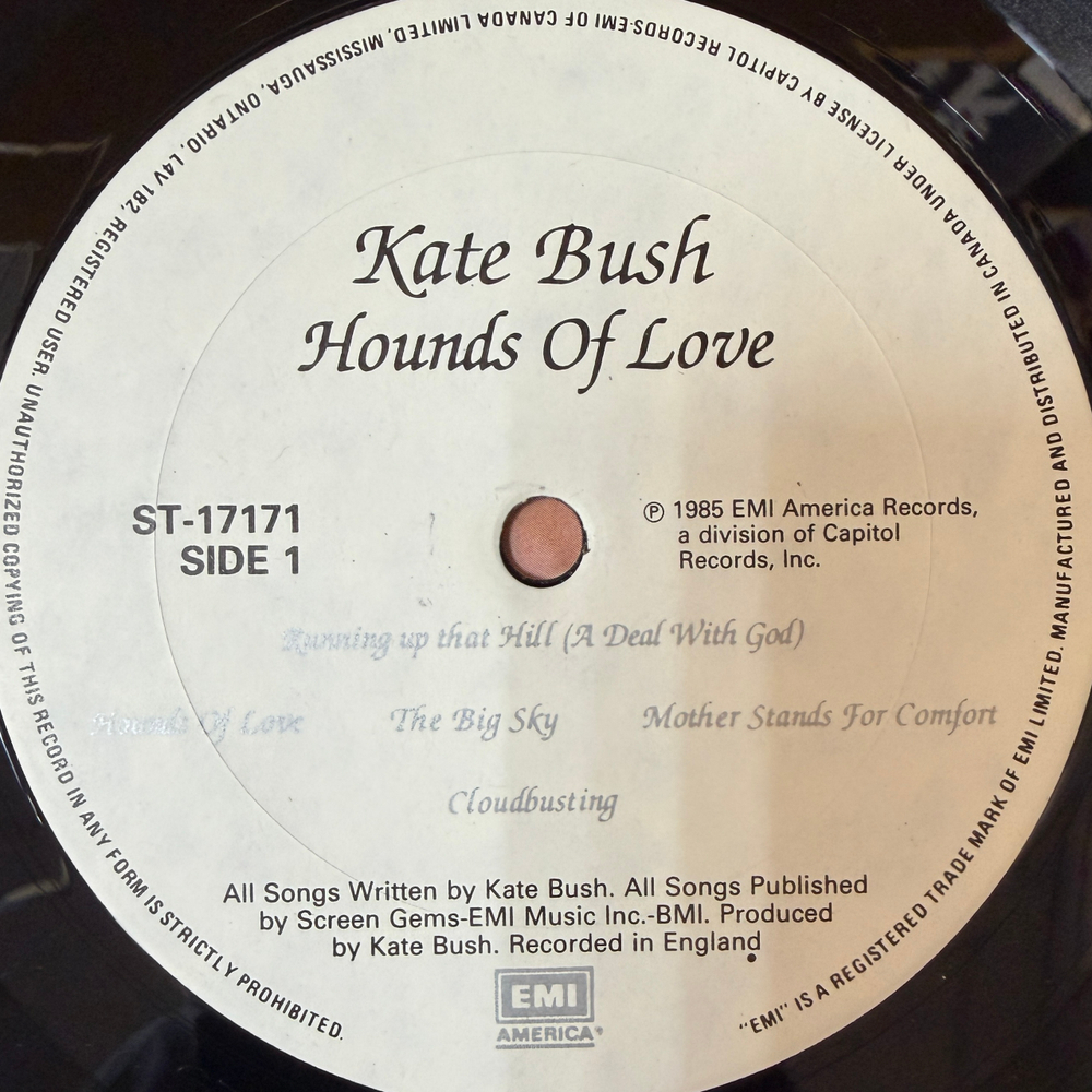 Kate Bush ‎– Hounds Of Love (Канада 1985г.)