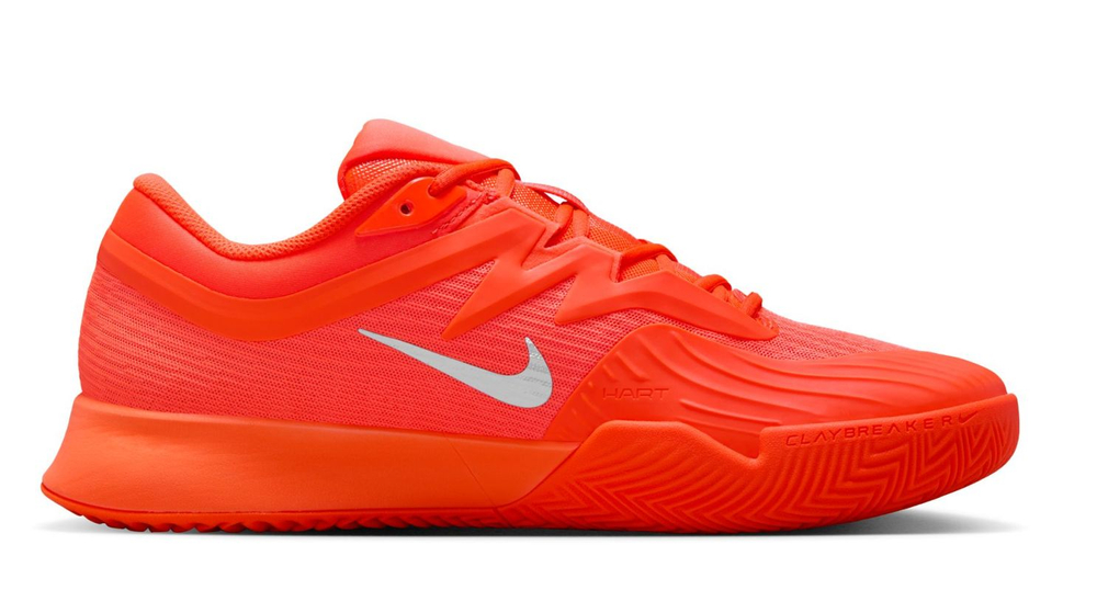 Мужские кроссовки теннисные Nike Zoom Vapor Pro 3 Clay Premium - hyper crimson/metallic silver