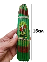 Иерусалимские свечи зеленые 16см