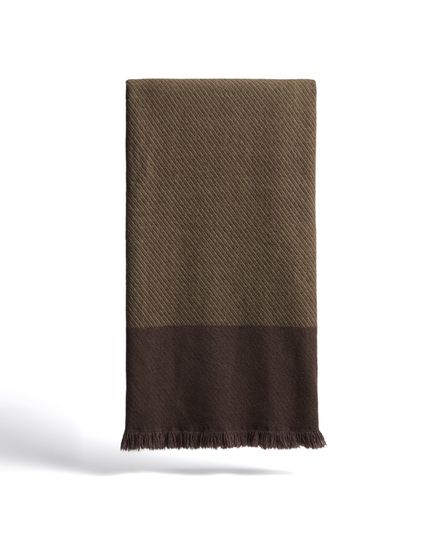 Двухцветный шерстяной плед Eldin, 130 x 170 см