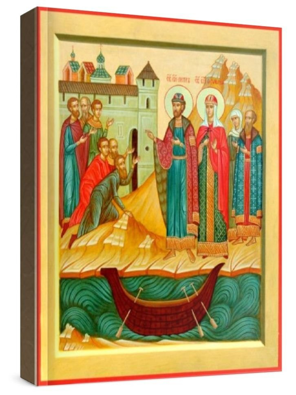 Петр и Феврония (рукописная икона)