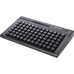 POS клавиатура Heng Yu S78A (USB, Считыватель MSR, Черный, арт. S78A-BMU)