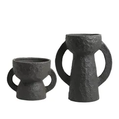 Ваза Amphora высота 20 см, черная