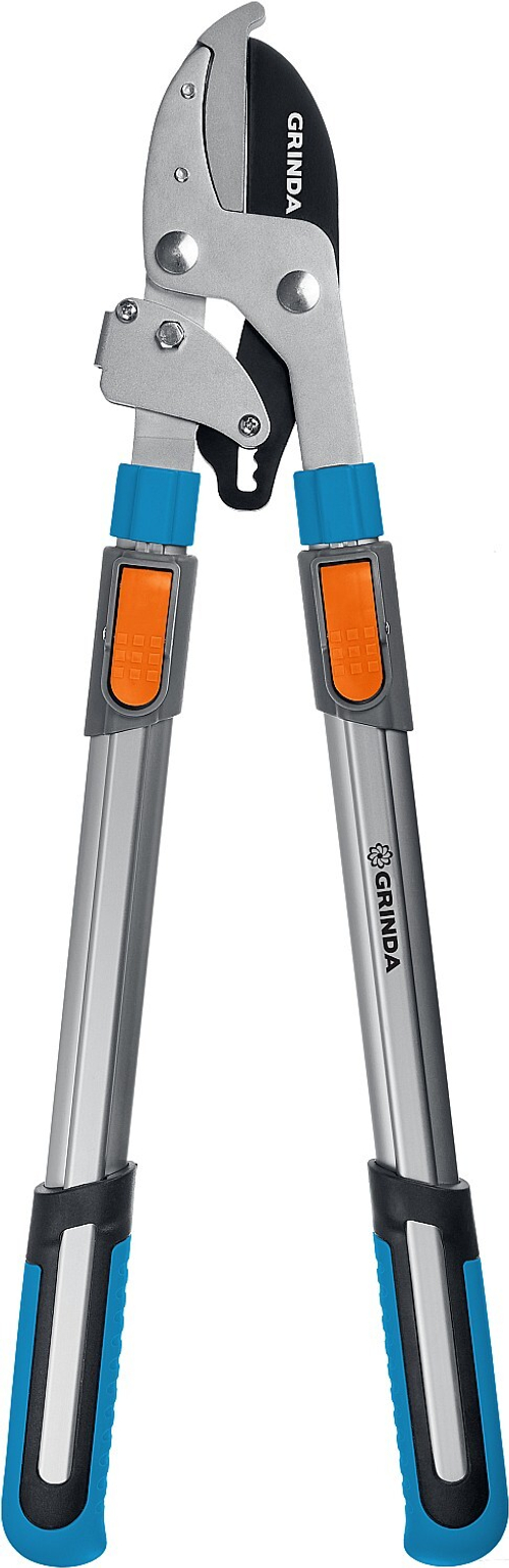 GRINDA TX-980A, 645 - 885 мм, кованные лезвия, храповый механизм, телескопический, контактный сучкорез, PROLine (424513)