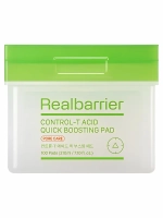 Real Barrier Отшелушивающие пэды для сужения пор и сияния кожи Control-T Acid Quick Boosting Pad 100 шт