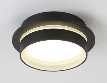 Накладной точечный светильник 1*GX53 TN5385 SBK/FR чёрный песок/белый матовый Techno Ambrella