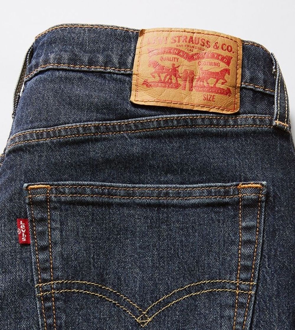 Шорты джинсовые мужские LEVI'S 412 SLIM SHORTS MED INDIGO - WORN IN