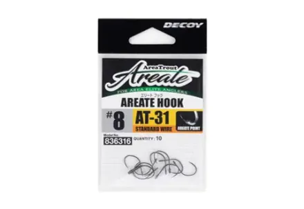 Крючок Decoy форелевый одинарный AT-31 Areate Hook #6