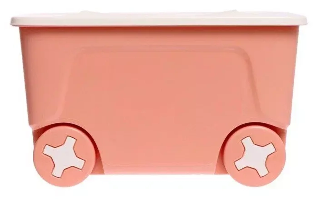 Ящик на колесах Lalababy Play with Me 50л персиковая карамель