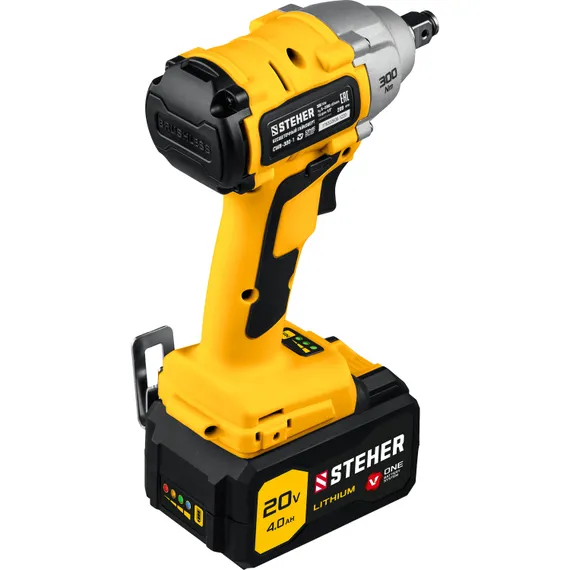 Аккумуляторный гайковерт "STEHER" CWB-300-1